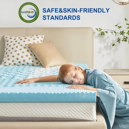 SINWEEK 5-Zone Memory Foam Mattress Topper for Targeted Pressure Relief? 