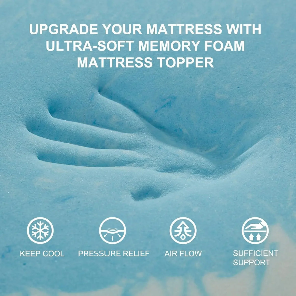 SINWEEK 5-Zone Memory Foam Mattress Topper for Targeted Pressure Relief? 