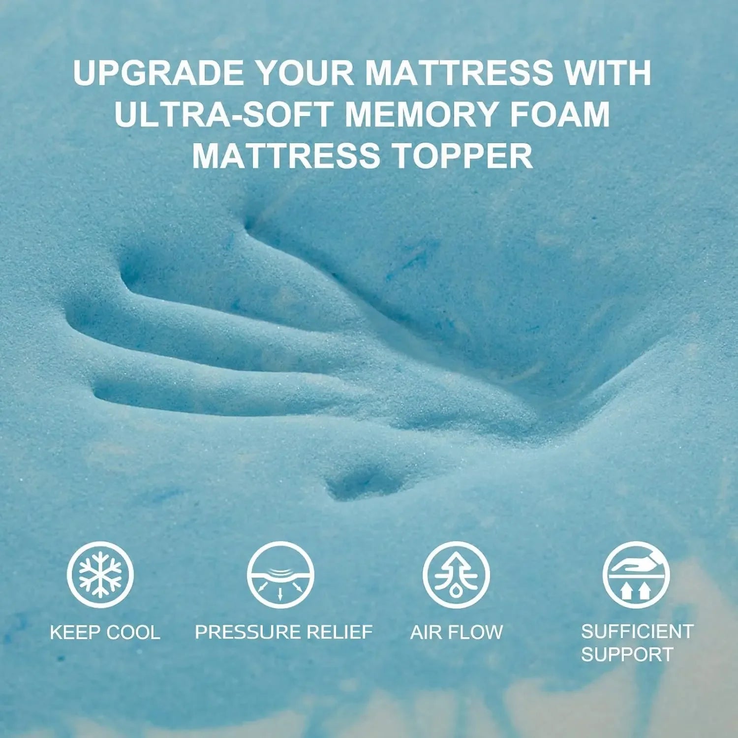 SINWEEK 5-Zone Memory Foam Mattress Topper for Targeted Pressure Relief? 