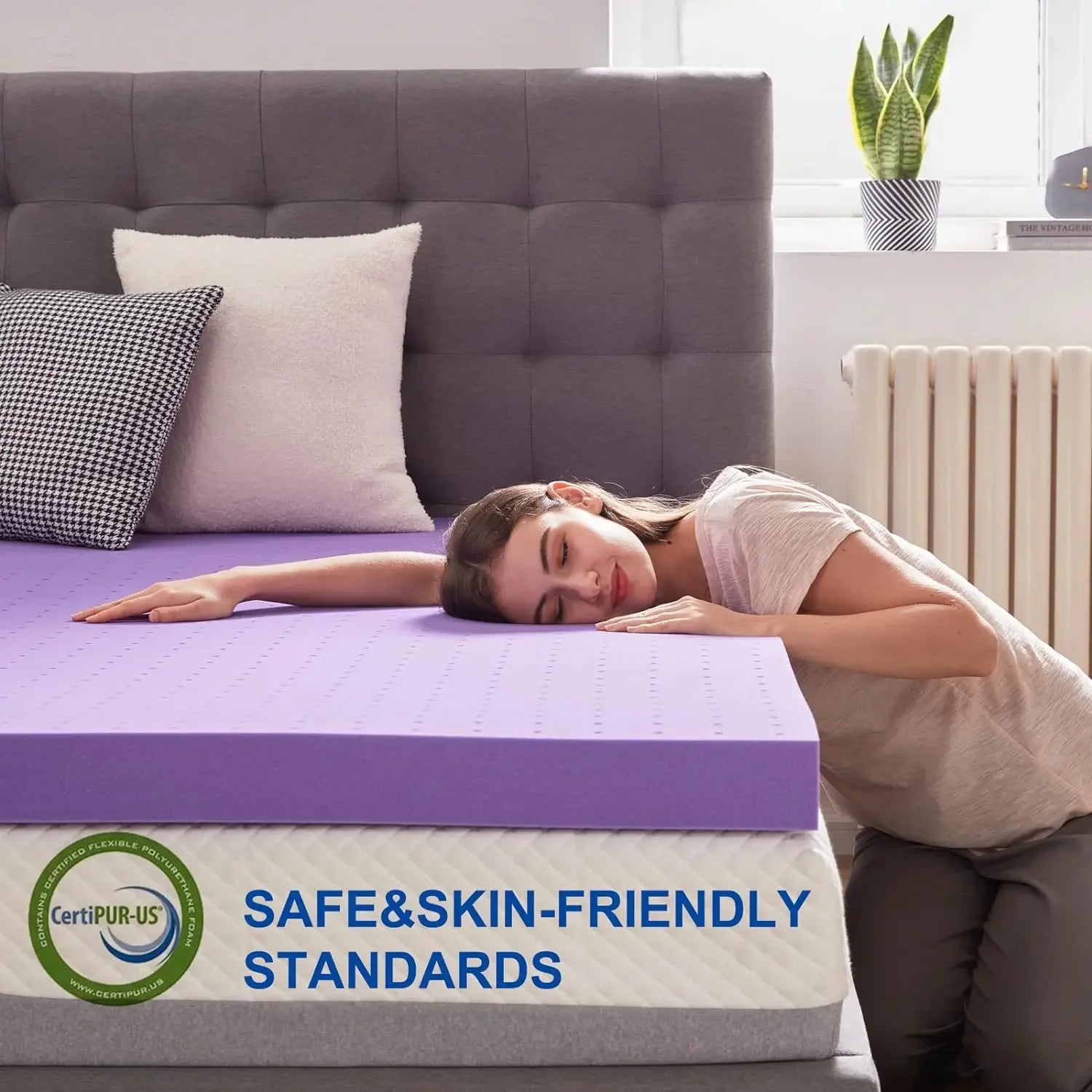  - sinweek.com SINWEEK 2 Inch Soft Gel Memory Foam Mattress Topper