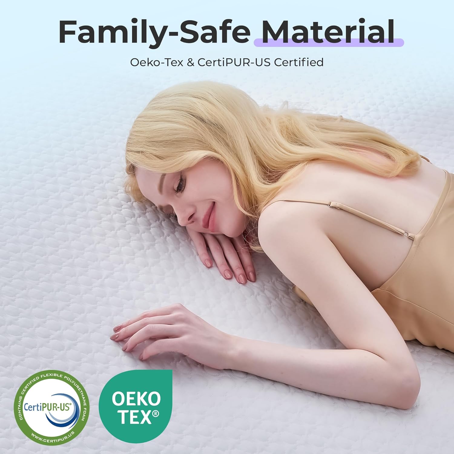 SINWEEK 3 Inch Gel Memory Foam Mattress Topper King Size, Ventilated High Density Pad for Body Pain, Bed Topper with Cooling Cover, CertiPUR-US & Oeko-Tex Certified