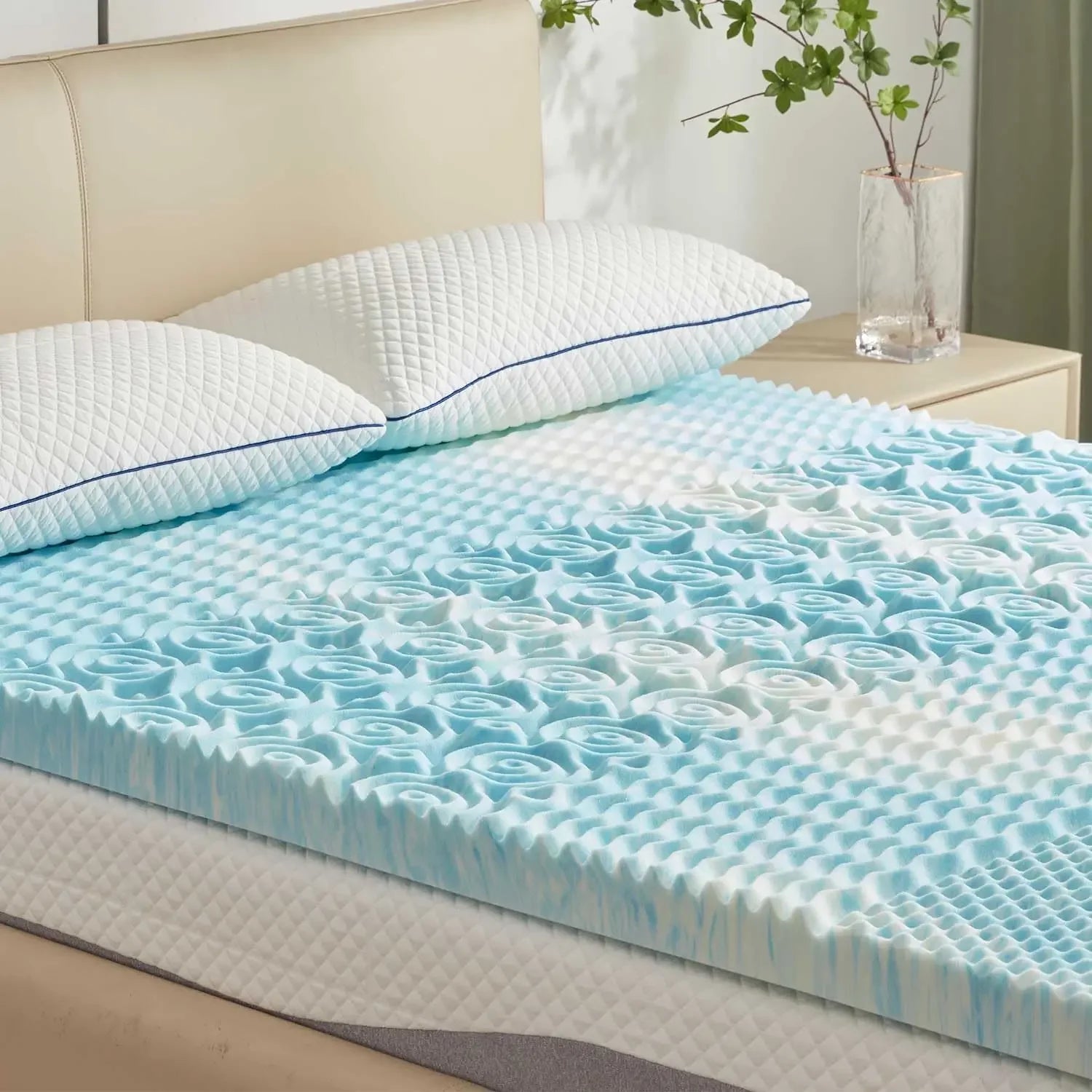 SINWEEK 5-Zone Memory Foam Mattress Topper for Targeted Pressure Relief? 