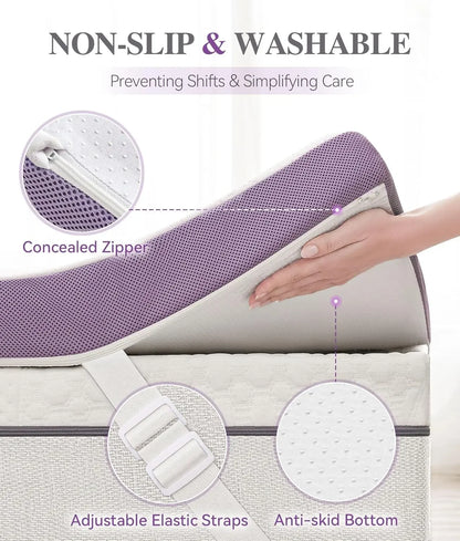 SINWEEK 3 Inch Firm Mattress Topper for Back Pain Relief - Firm Support Memory Foam? 