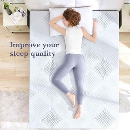 SINWEEK 3 Inch Medium to Firm Cooling Memory Foam Mattress Topper - sinweek.com