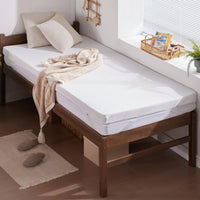 SINWEEK 3 Inch Soft Gel Memory Foam Mattress Topper for Back Pain with Removable Soft Cover  3 Inch (White Cover) / Twin