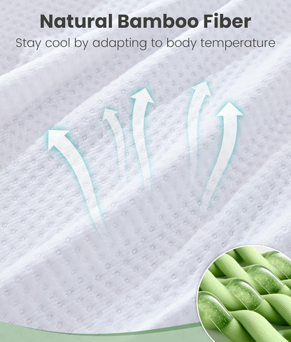  - sinweek.com SINWEEK 3 Inch Memory Foam Mattress Topper with Breathable Bamboo Cover