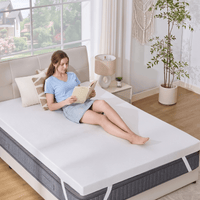  - sinweek.com SINWEEK 3 Inch Memory Foam Mattress Topper with Breathable Bamboo Cover
